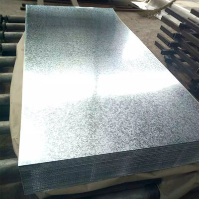 Minyak / Kromat / Kulit Pass Hot Dip Zinc Coated Steel Sheet Metal