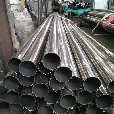 1-12m Panjang Stainless Steel Round Pipe Ketebalan dinding 1,5-45mm